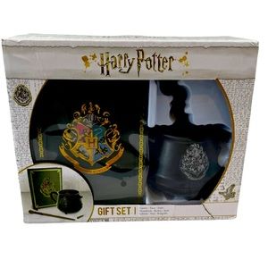 Harry Potter Gift Set with Cauldron Mug, Wand Pen, and Green Notebook/Diary